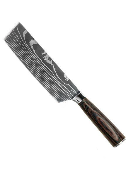 Stampa di qualità Damasco - Coltello Nakiri