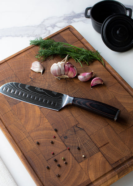 Stampa di qualità Damasco - Coltello Santoku