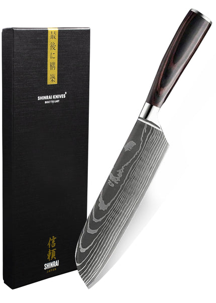 Stampa di qualità Damasco - Coltello Santoku