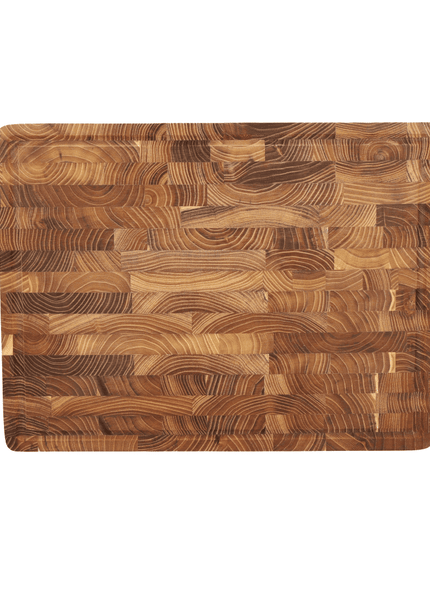 Coltelli Shinrai - Tagliere di lusso in legno di teak - 40 x 30 x 4,5 cm