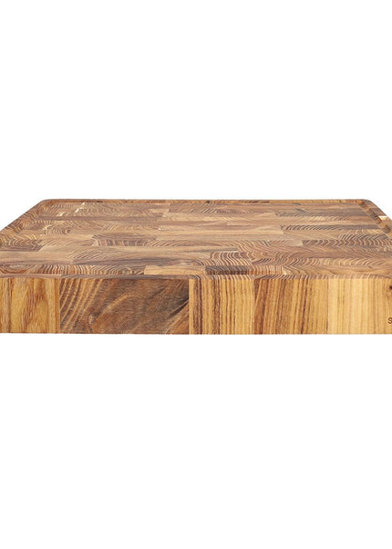Coltelli Shinrai - Tagliere di lusso in legno di teak - 40 x 30 x 4,5 cm
