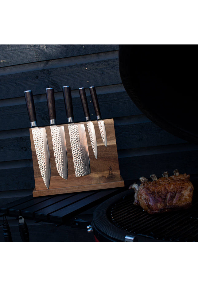 Shinrai Knives - Hammered Damast BR 5-Delige Messenset