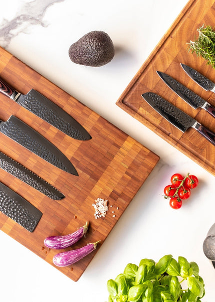 Shinrai Knives - Hammered RVS 6-delige Messenset