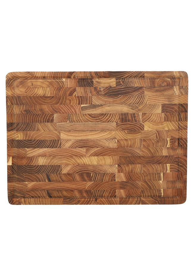 Coltelli Shinrai - Tagliere di lusso in legno di teak - 40 x 30 x 4,5 cm